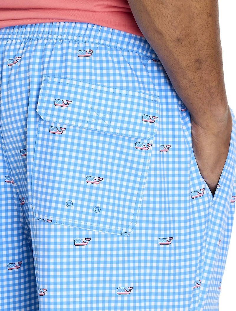 Flag Whale Swim Trunks