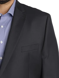 Solid Wool-Blend Suit Jacket