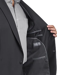 Solid Wool-Blend Suit Jacket