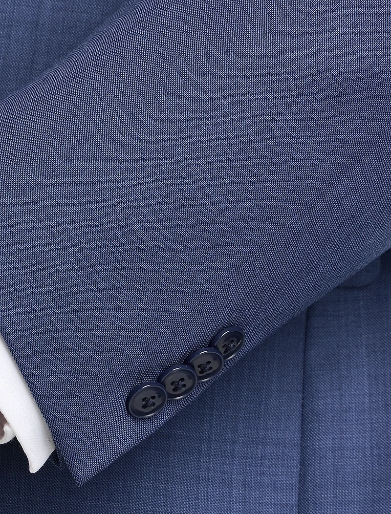 Sharkskin Wool-Blend Suit Jacket
