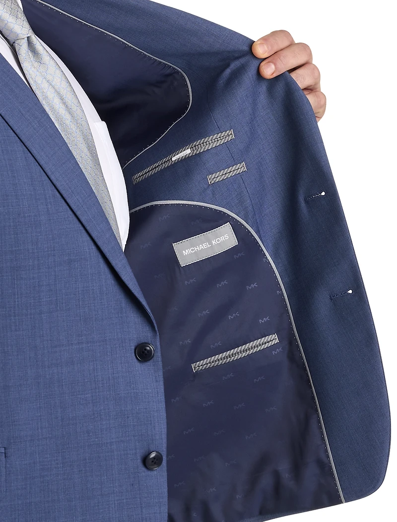 Sharkskin Wool-Blend Suit Jacket