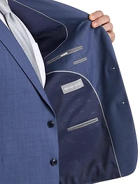 Sharkskin Wool-Blend Suit Jacket