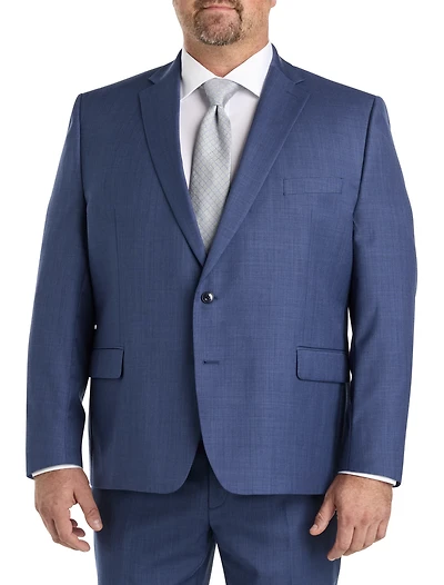 Sharkskin Wool-Blend Suit Jacket