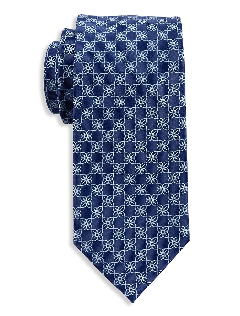 Floral Geometric Tie