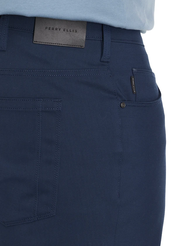 slim fit dress slacks Perry Ellis Portfolio Men's Modern-Fit Linen/Cotton Dress Pants – DGFOutlet main image 1