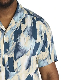 Abstract Print Sport Shirt