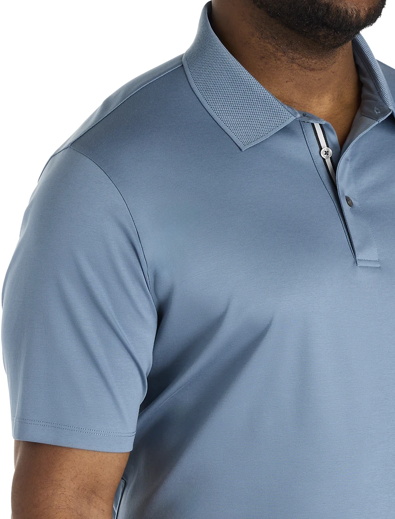 Interlock-Textured Polo Shirt