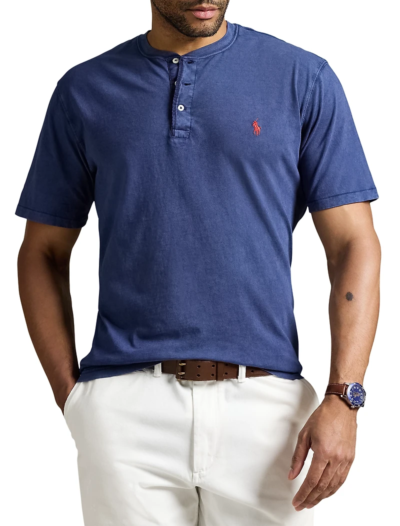 Slub Jersey Henley Shirt