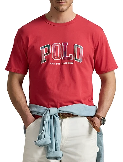 India Plaid-Logo Jersey T-Shirt