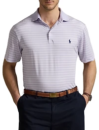 Striped Performance Polo Shirt