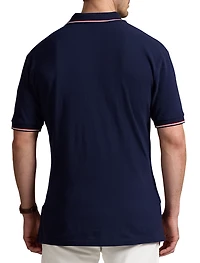 Logo Mesh Polo Shirt