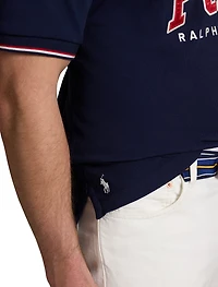 Logo Mesh Polo Shirt