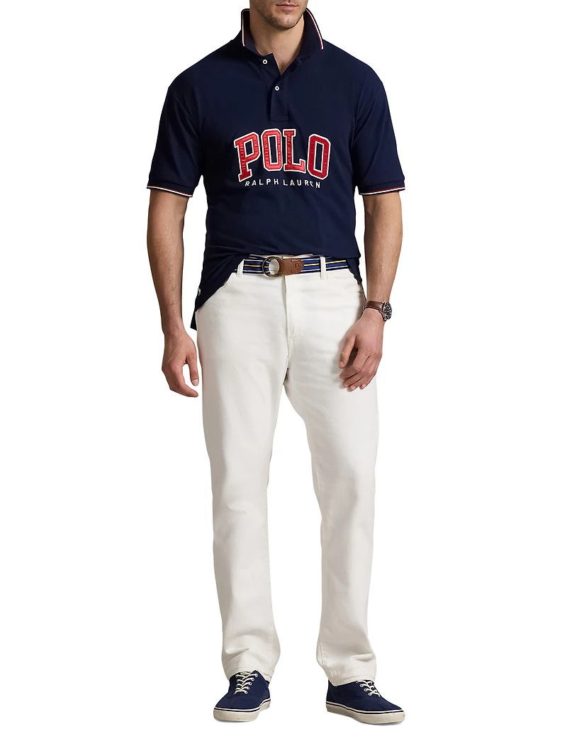 Logo Mesh Polo Shirt