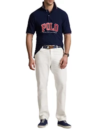 Logo Mesh Polo Shirt