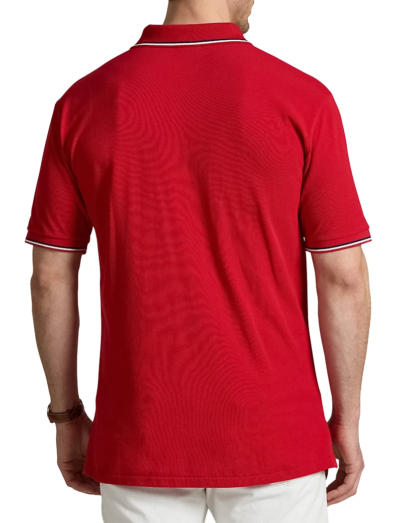 Logo Mesh Polo Shirt