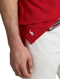Logo Mesh Polo Shirt