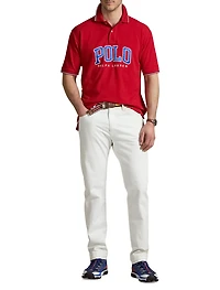 Logo Mesh Polo Shirt