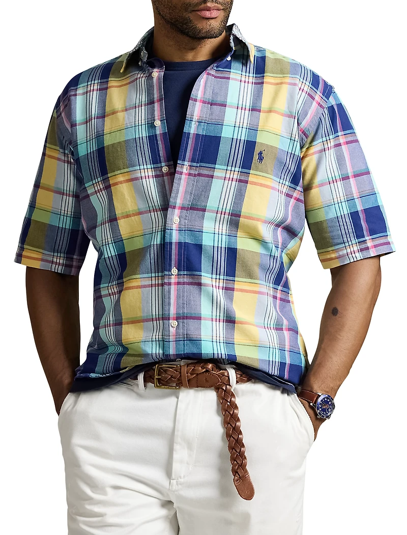 Plaid Oxford Sport Shirt