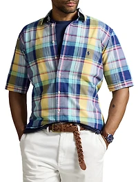 Plaid Oxford Sport Shirt