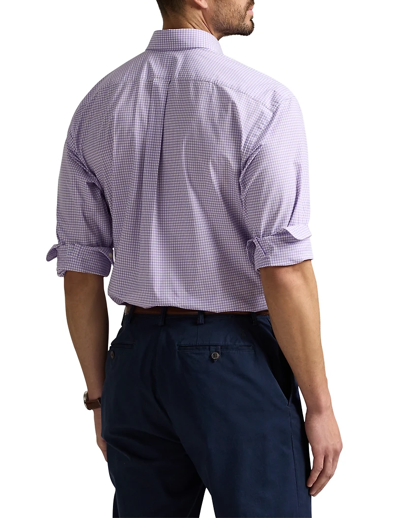 Gingham Stretch Poplin Sport Shirt