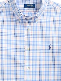 Checked Stretch Poplin Sport Shirt