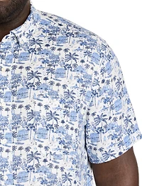 Gasparilla Icons Linen-Blend Sport Shirt