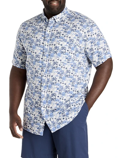 Gasparilla Icons Linen-Blend Sport Shirt