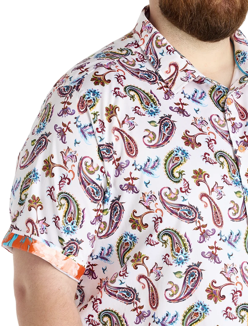 Tangier Paisley Print Sport Shirt
