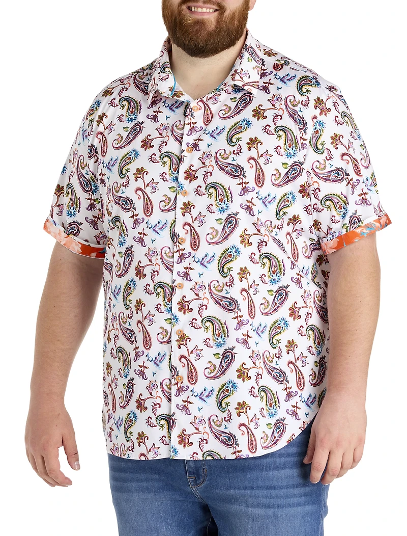Tangier Paisley Print Sport Shirt