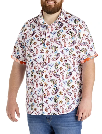 Tangier Paisley Print Sport Shirt