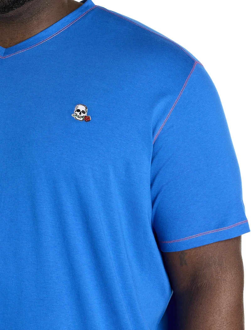 Westwood Contrast Stitch V-Neck T-Shirt