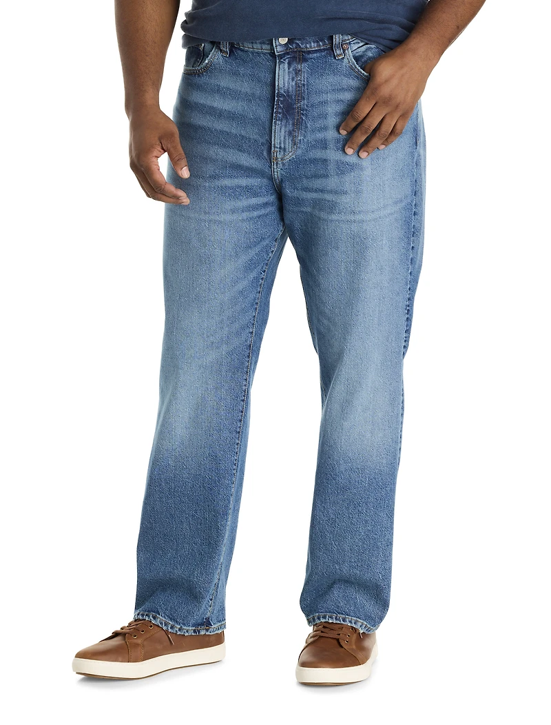 Langham Relaxed-Fit Straight-Leg Stretch Jeans
