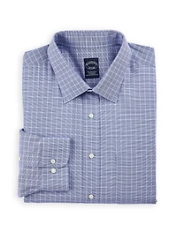 Non-Iron Windowpane Dress Shirt