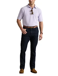 Stretch Oxford Mesh Polo Shirt