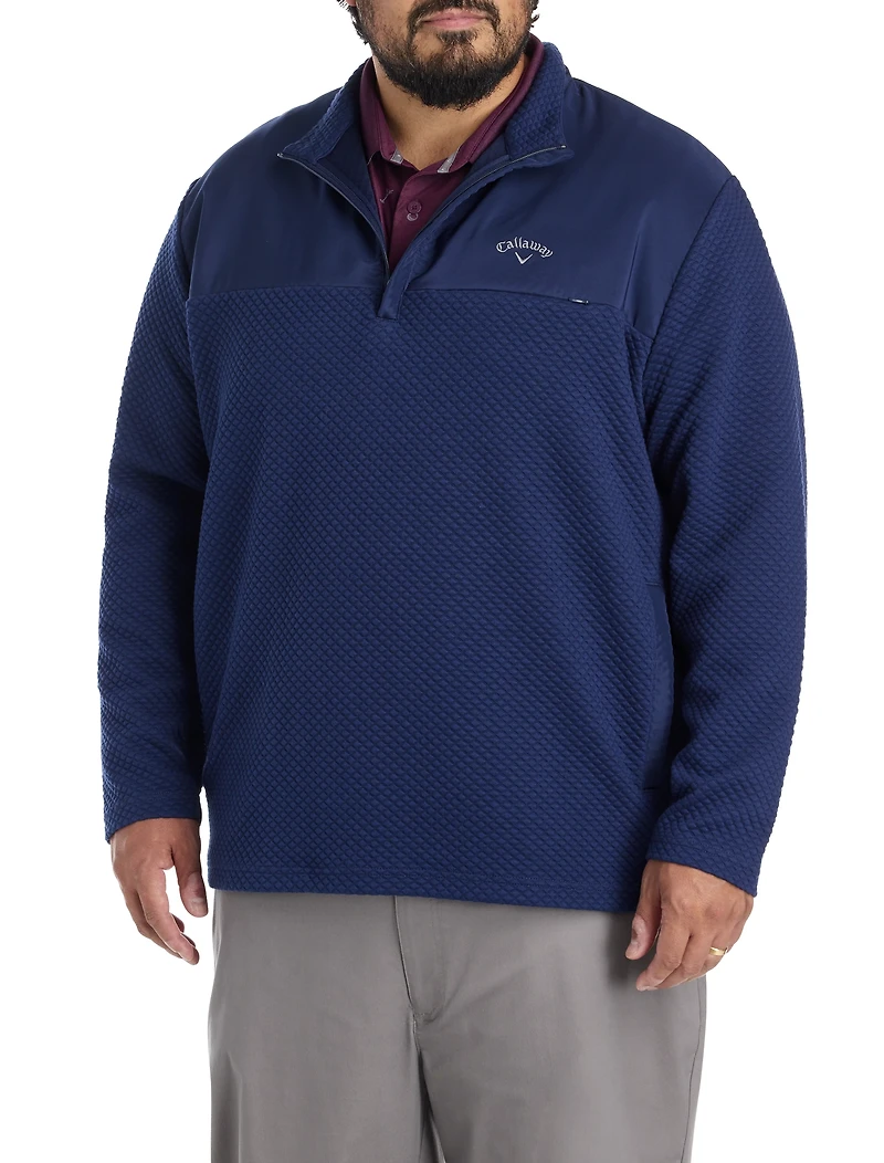 Mixed Media 1/4 Zip Performance Pullover