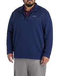 Mixed Media 1/4 Zip  Performance Pullover