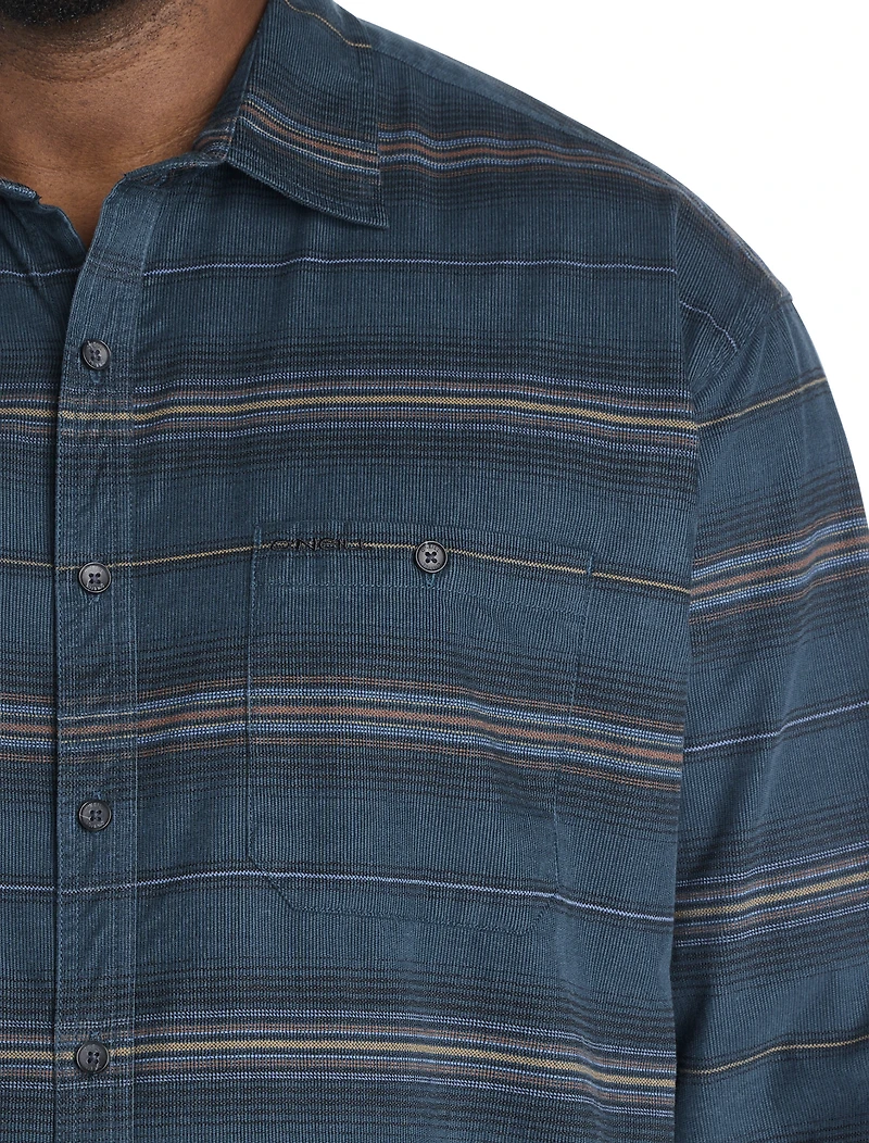 Caruso Striped Cord Shirt