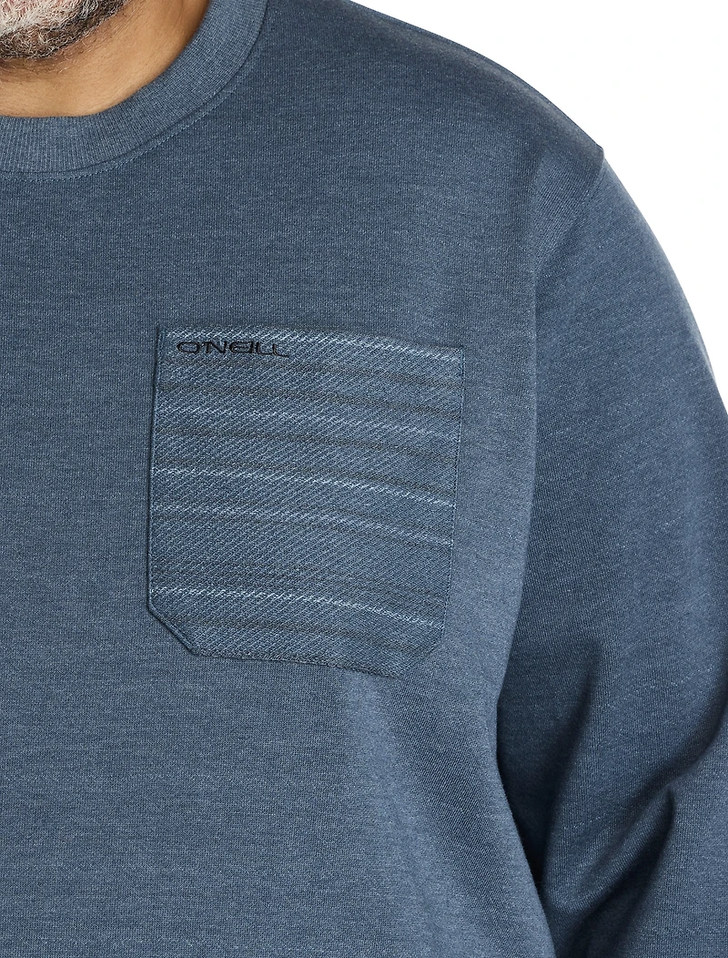 Bavaro Contrast-Pocket Crewneck Pullover
