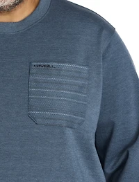 Bavaro Contrast-Pocket Crewneck Pullover