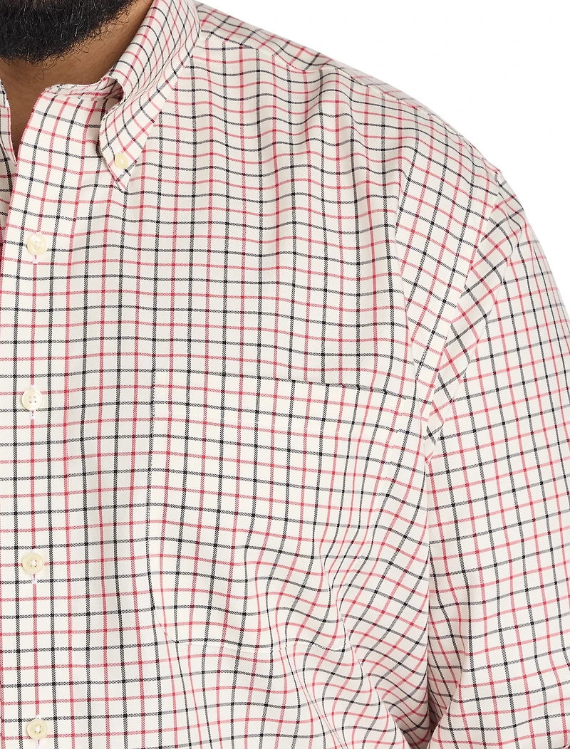 Non-Iron Plaid Sport Shirt