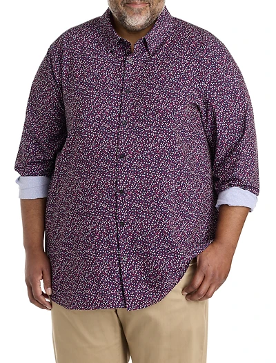 Micro Floral Patterned Sport Shirt