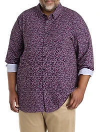 Micro Floral Patterned Sport Shirt