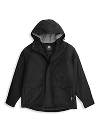 Highland Quilt-Lined Duck Hooded Active Jacket