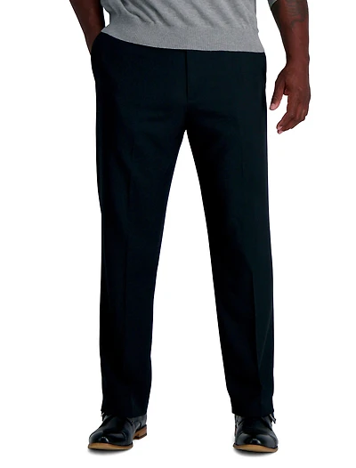 Premium Comfort Stretch Flat-Front Dress Pants