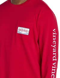 Santa Paws Long-Sleeve Graphic T-Shirt