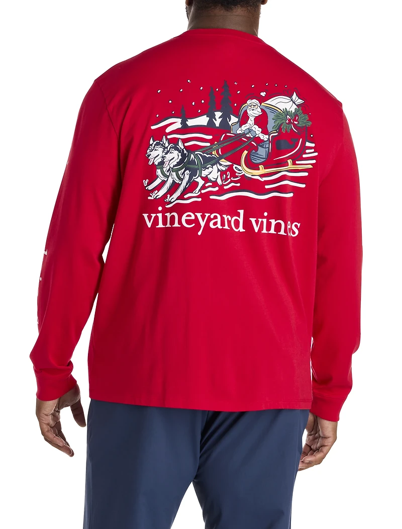 Santa Paws Long-Sleeve Graphic T-Shirt