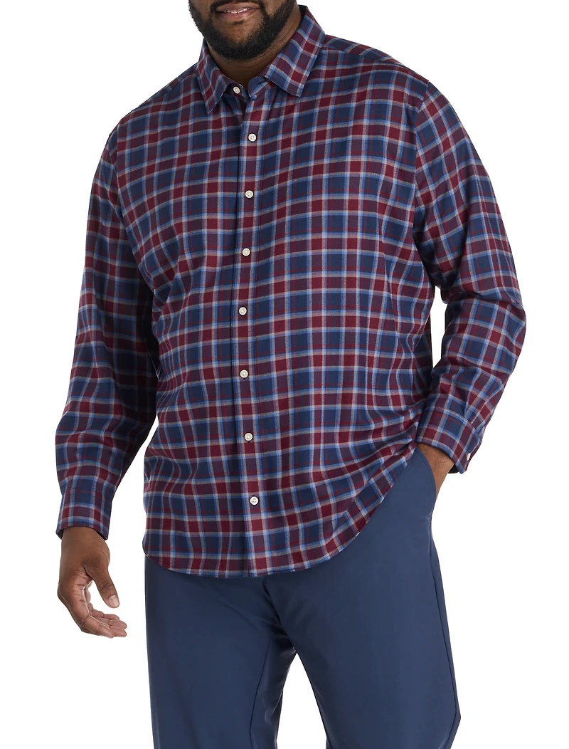 Plaid Tech Twill Sport Shirt