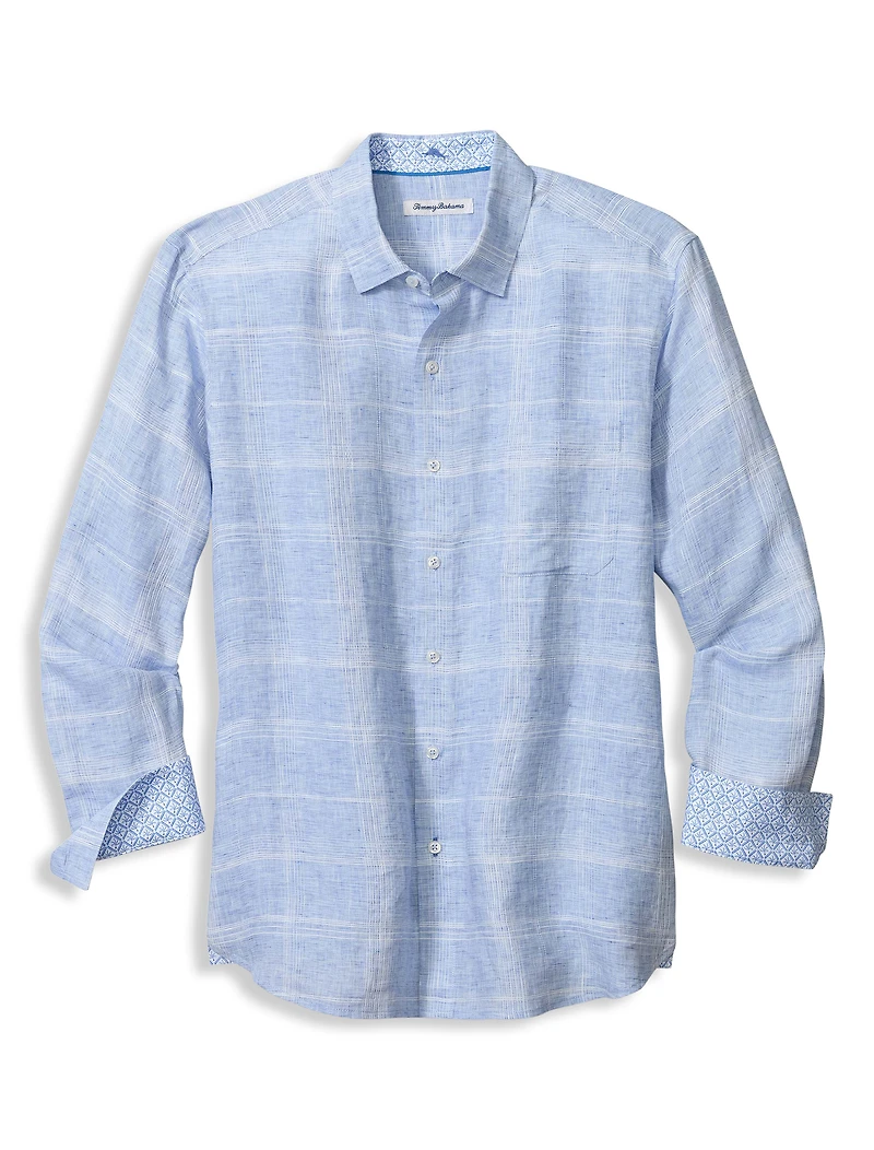 Paradisio Plaid Linen Sport Shirt