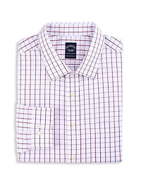 Non-Iron Windowpane Dress Shirt