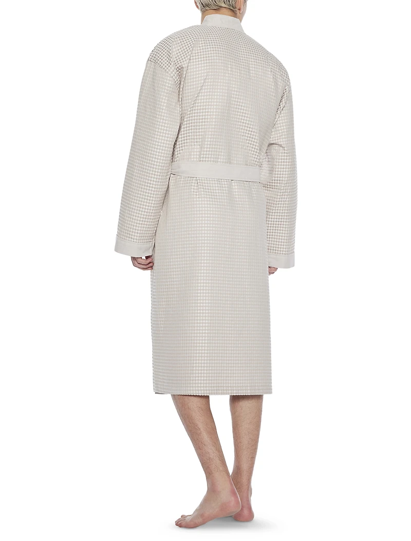 La Paz Waffle-Knit Kimono Robe